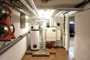Heizraum mit Fernwärme