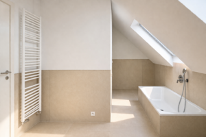 Badezimmer Wanne und Dusche