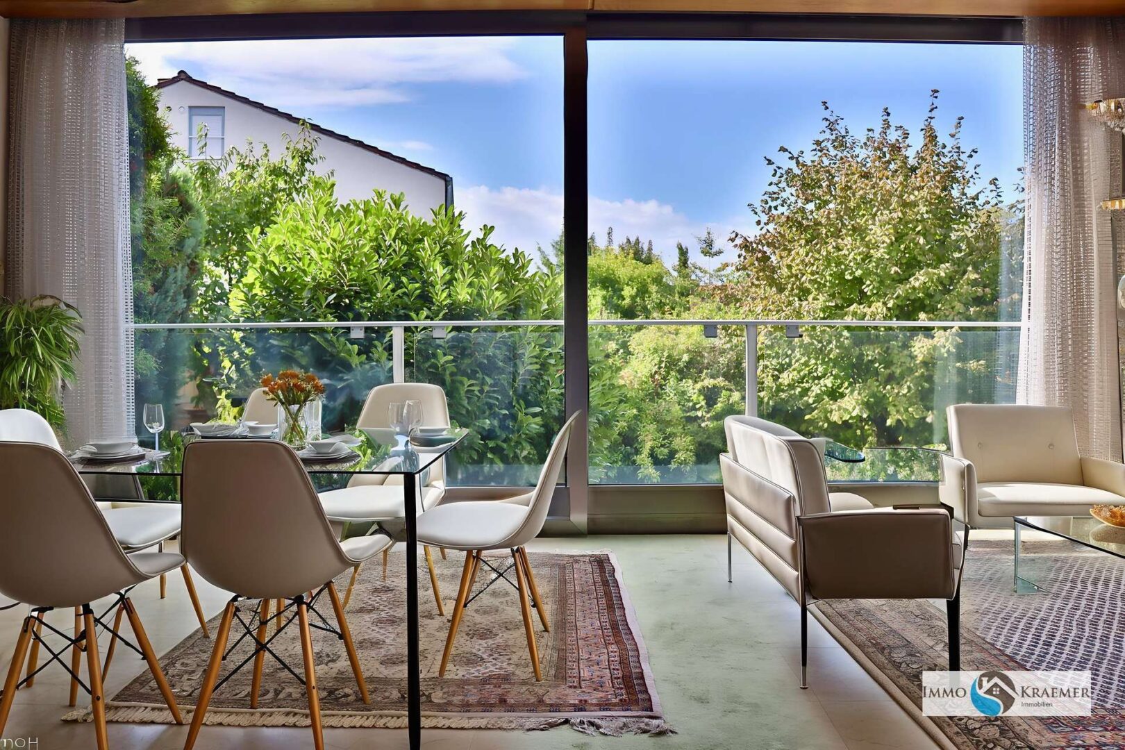 Wohn-Esszimmer - AI Staging